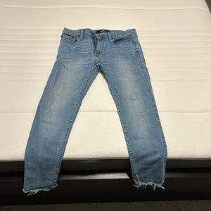 Light wash blue jeans